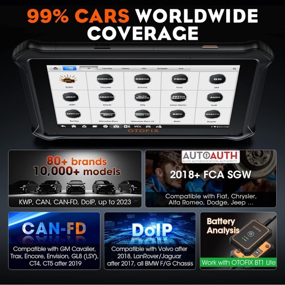 OTOFIX D1 Lite Car Bidirectional Scanner Auto Full System Diagnostic Tool - Picture 5 of 14